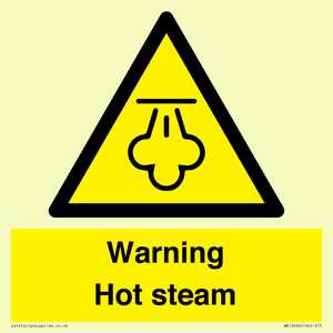 Warning Hot steam